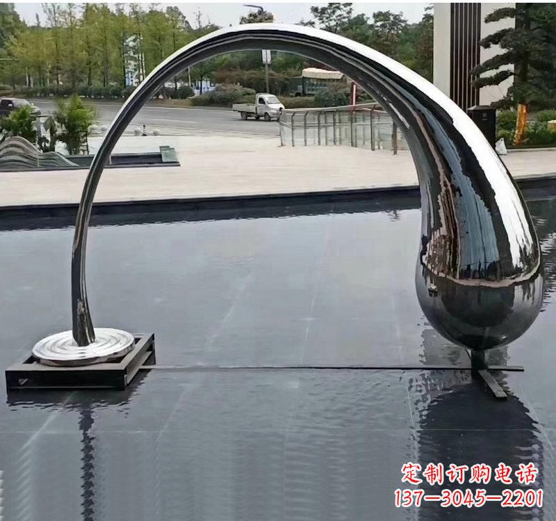 山西不锈钢大型水滴雕塑让艺术融入生活