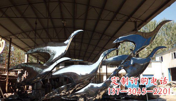 山西不锈钢大雁雕塑给环境带来生机