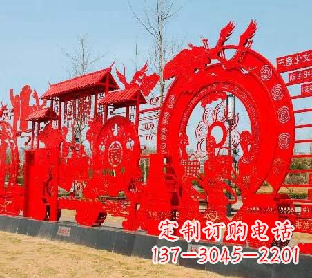 山西不锈钢党旗雕塑——缅怀先烈、继续前进