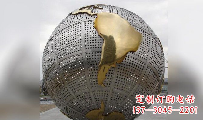 山西不锈钢地球地图雕塑