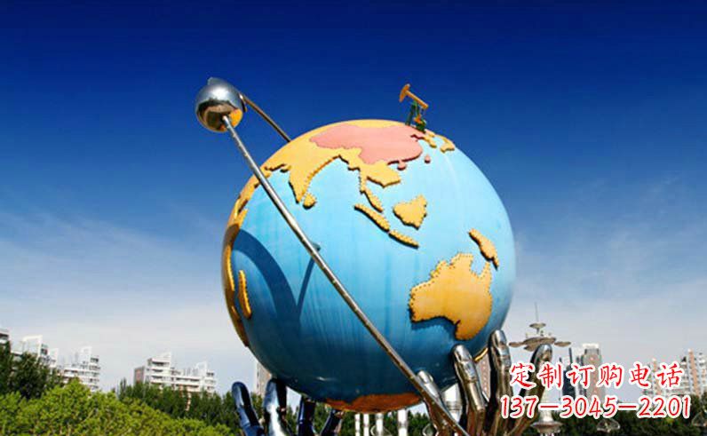 山西不锈钢地球仪雕塑 (3)