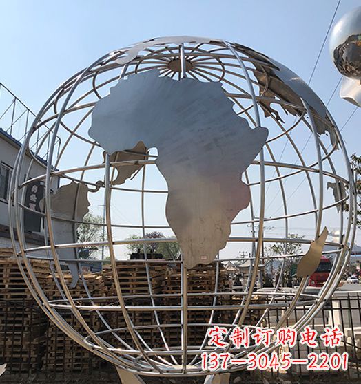 山西不锈钢地球仪雕塑精美的艺术作品