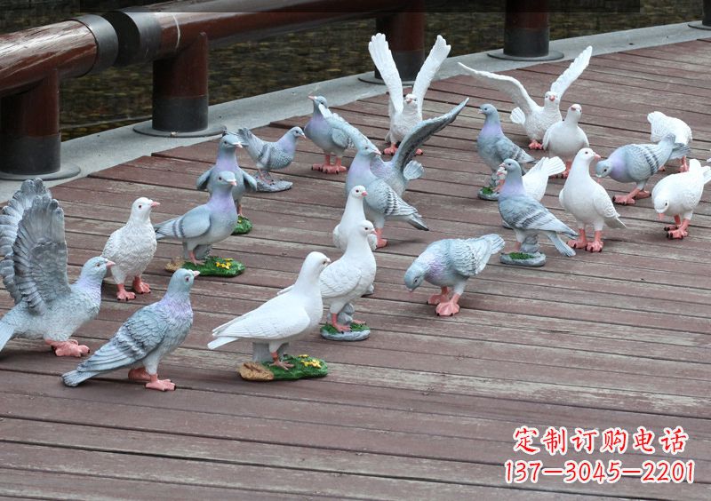 山西精致的不锈钢鸽子雕塑