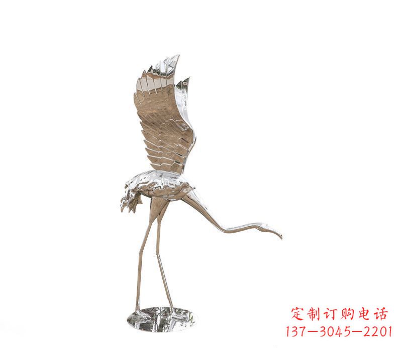 山西不锈钢火烈鸟雕塑灿烂耀眼的艺术之作