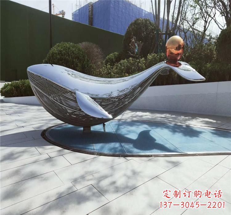 山西不锈钢海豚雕塑艺术与科技的完美结合
