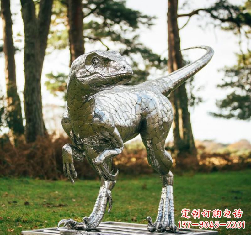 山西不锈钢动物恐龙雕塑