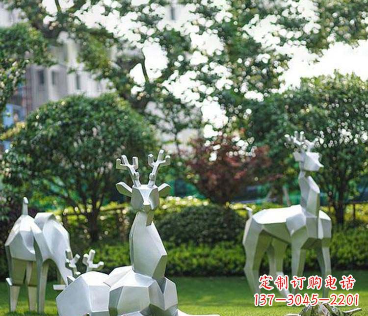 山西不锈钢动物鹿雕塑艺术与自然的完美结合