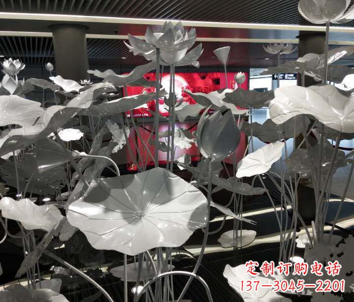 山西不锈钢锻造荷花雕塑艺术之美