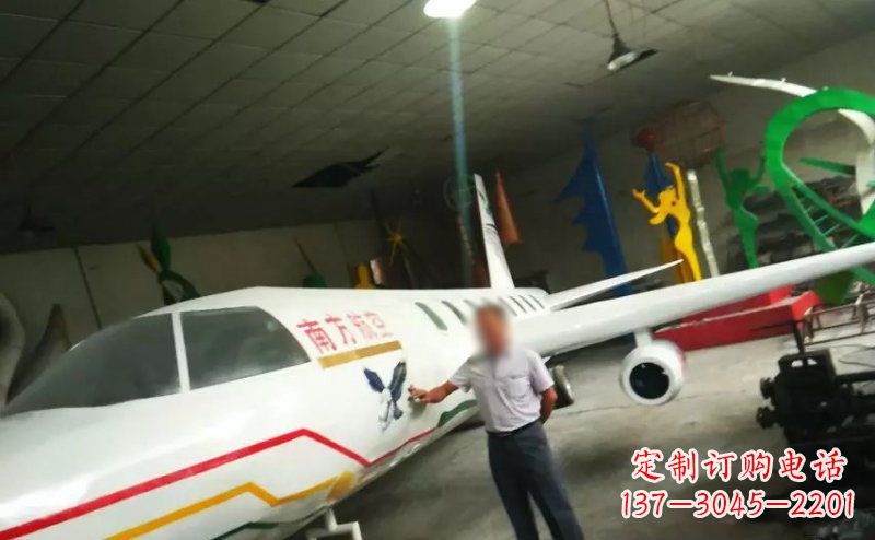 山西不锈钢飞机雕塑精美的艺术作品