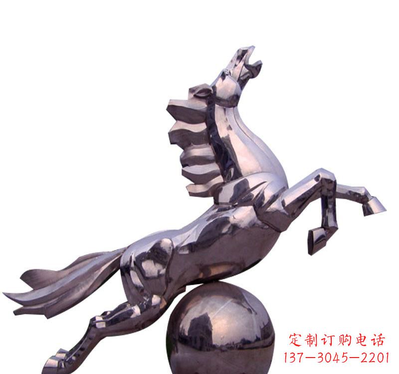 山西不锈钢飞马城市雕塑