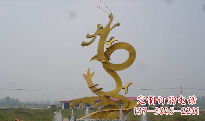 山西不锈钢飞龙雕塑