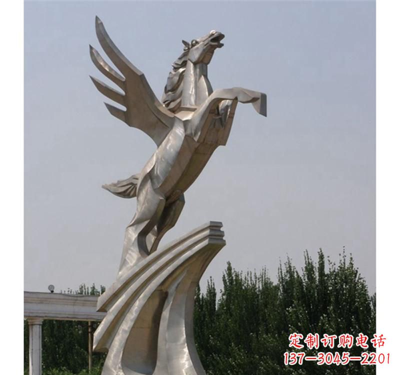 山西不锈钢飞马雕塑精美雕塑艺术