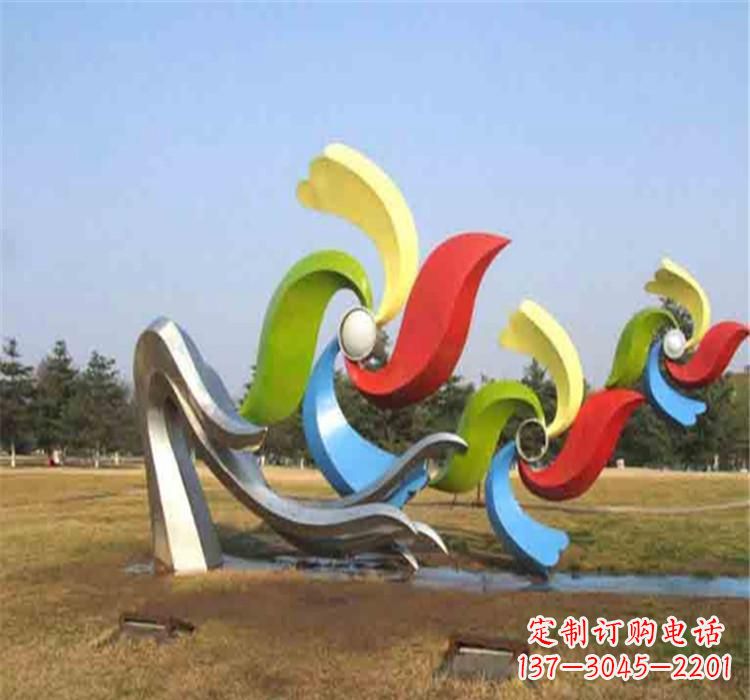 山西不锈钢风车雕塑绚丽多彩的艺术精品