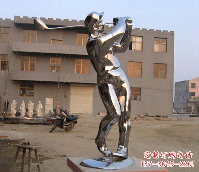 山西高尔夫雕塑一种不锈钢制作的艺术品