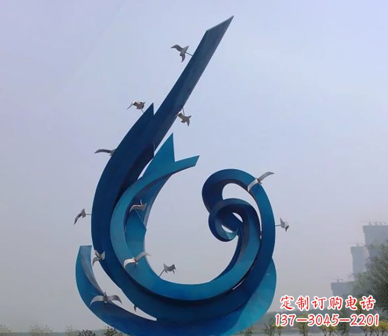 山西不锈钢鸽子雕塑雕刻着永恒与美丽
