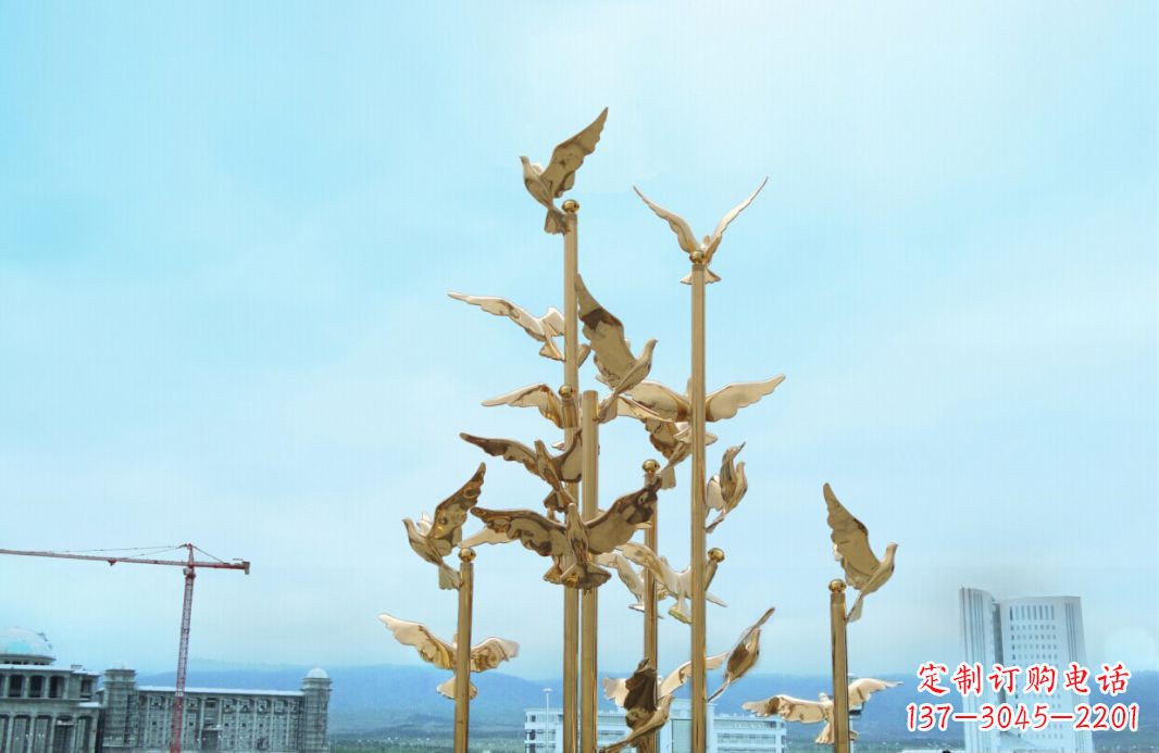 山西鸽子雕塑,传承着美好的历史