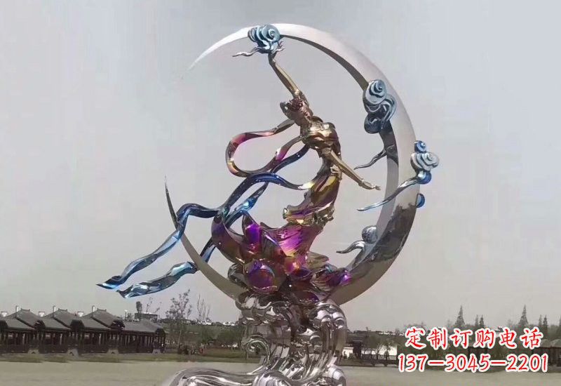 山西不锈钢嫦娥奔月雕塑