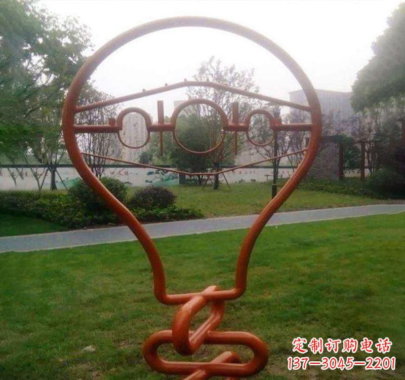 山西不锈钢灯泡雕塑点亮城市之美