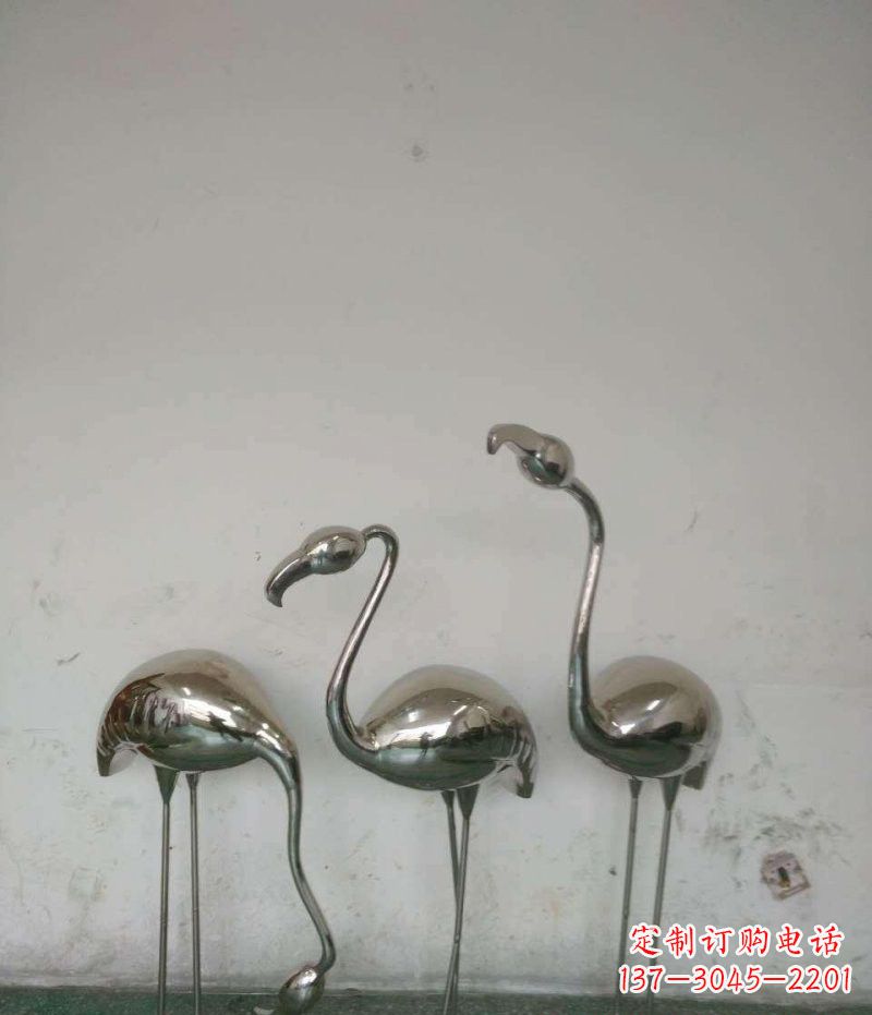 山西不锈钢火烈鸟雕塑精美的艺术之作