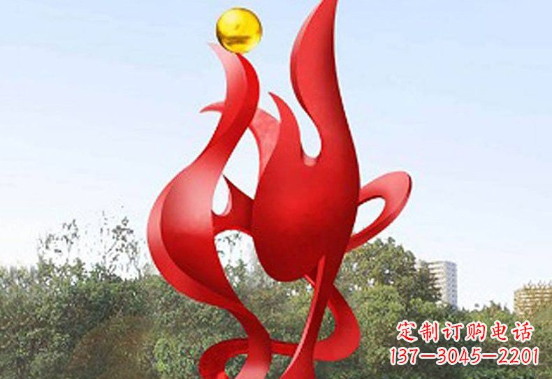 山西不锈钢凤凰雕塑——象征着古代神兽的传奇