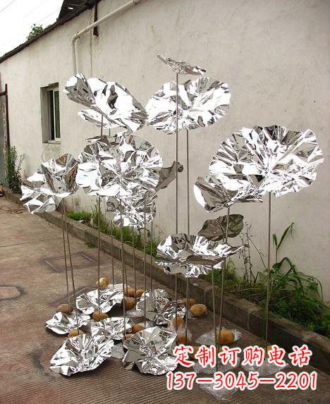 山西不锈钢荷叶雕塑——精美绝伦