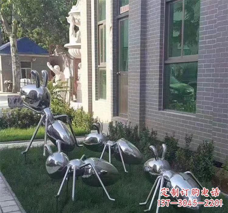 山西不锈钢公园蚂蚁雕塑