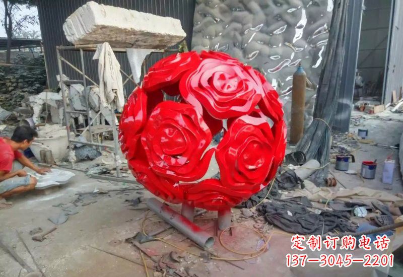 山西不锈钢玫瑰雕塑让玫瑰之美永存