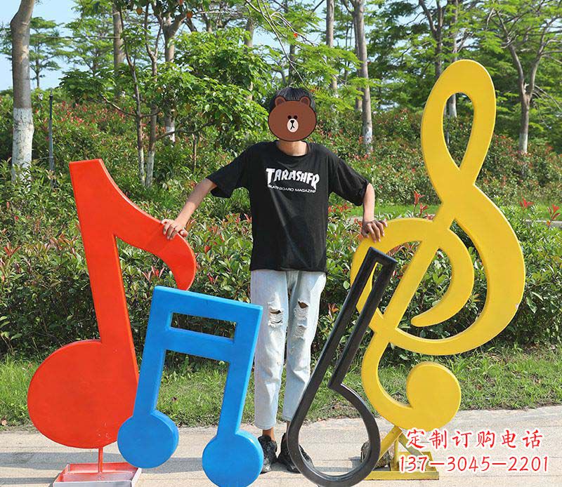 山西不锈钢公园音符雕塑——精美绝伦