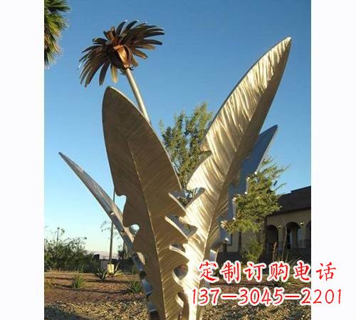 山西不锈钢蒲公英雕塑——点缀公园美景