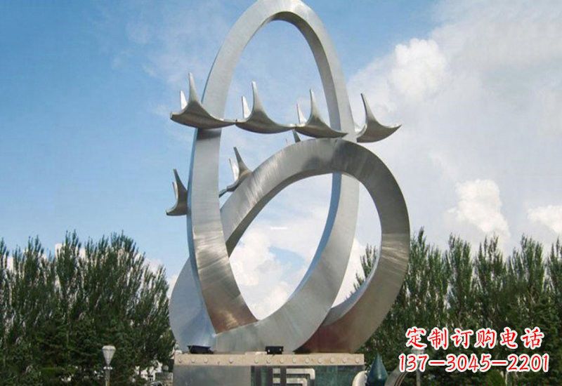 山西不锈钢天鹅雕塑