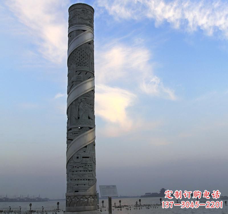 山西龙柱雕塑——精美的景观装置