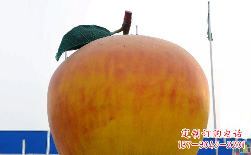 山西不锈钢苹果雕塑浓缩艺术精髓