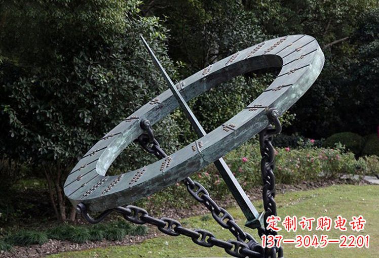 山西不锈钢日晷雕塑精致的艺术符号