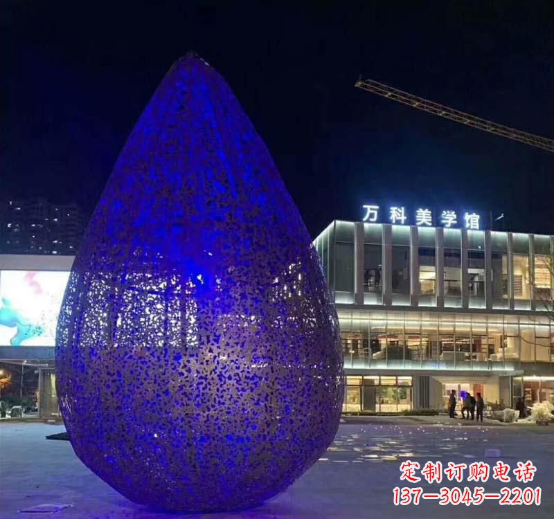 山西不锈钢水滴雕塑-自然之美