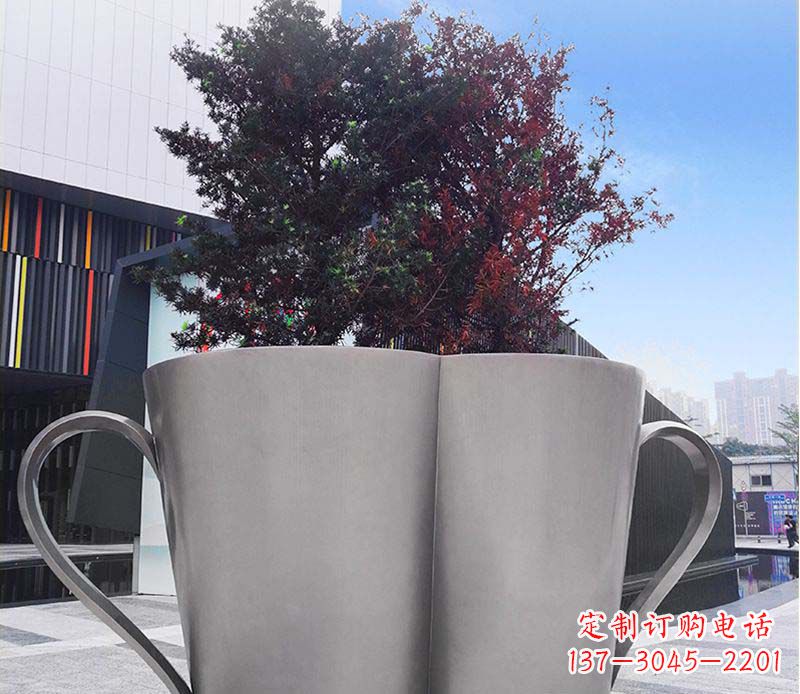 山西不锈钢花盆雕塑美观耐用