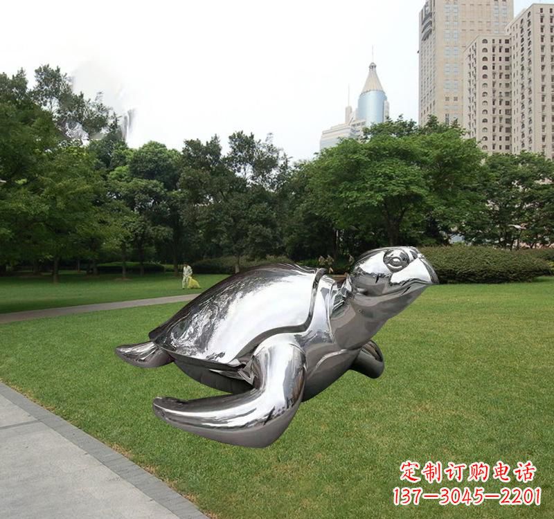 山西不锈钢海龟雕塑传承海洋文化的象征
