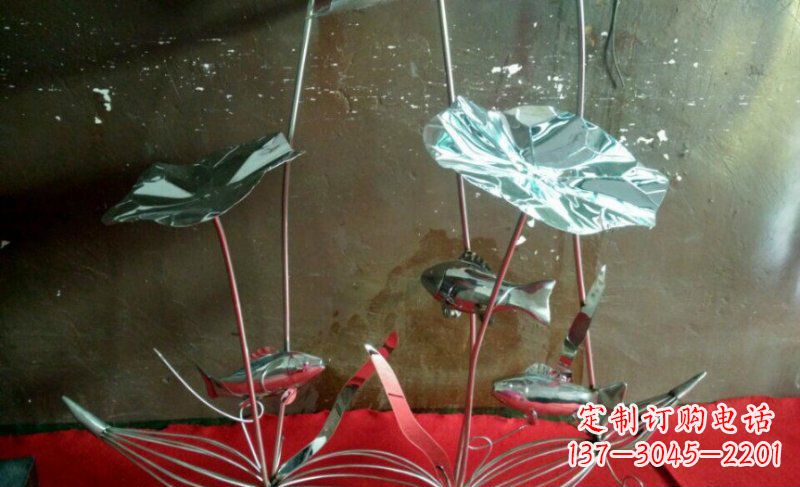 山西不锈钢荷花雕塑