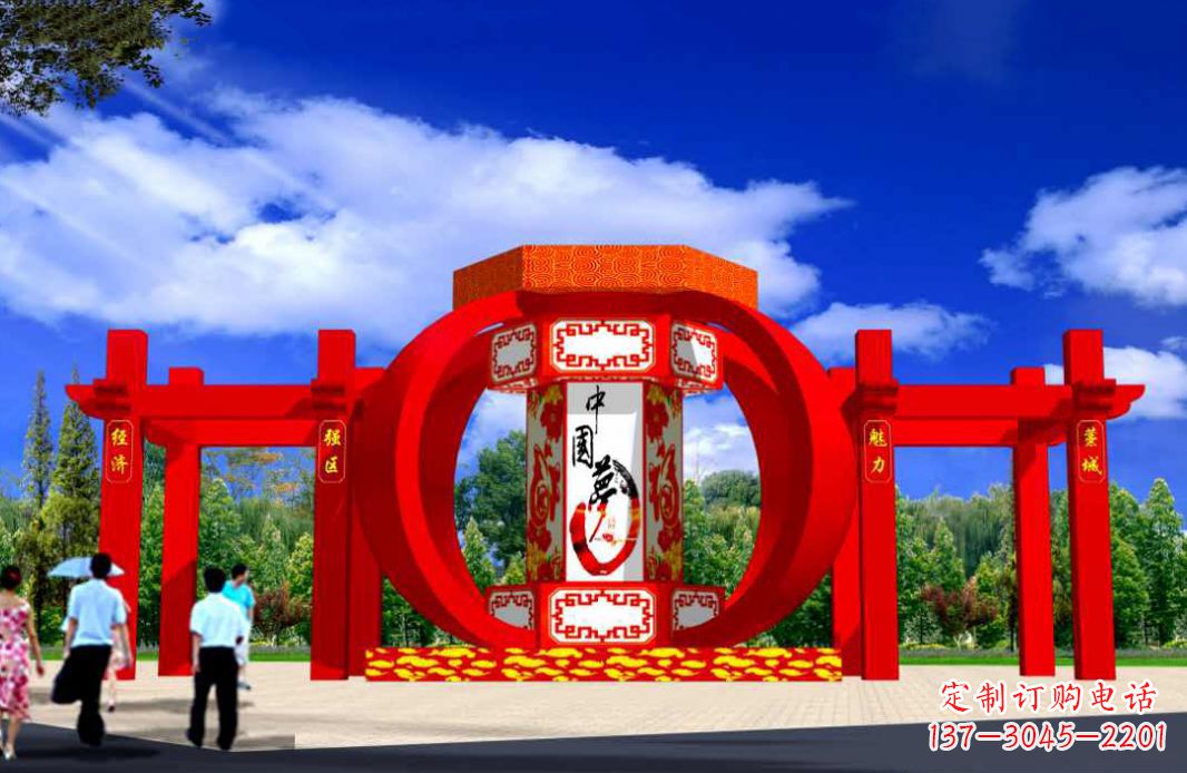 山西灯笼点亮城市景观