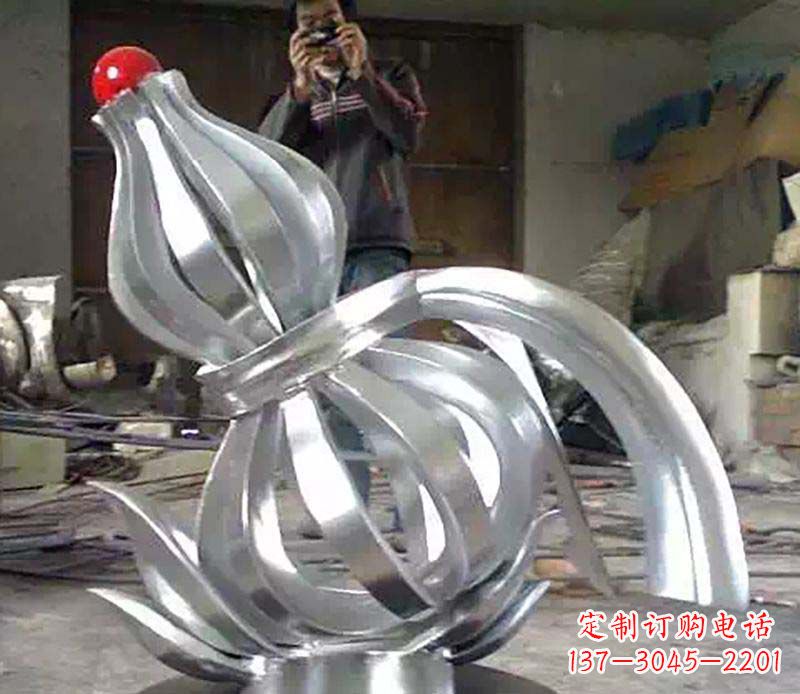 山西不锈钢葫芦雕塑 (2)