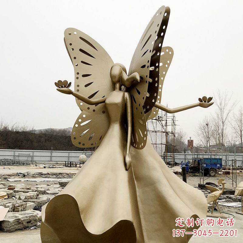 山西不锈钢蝴蝶少女艺术与美的完美结合