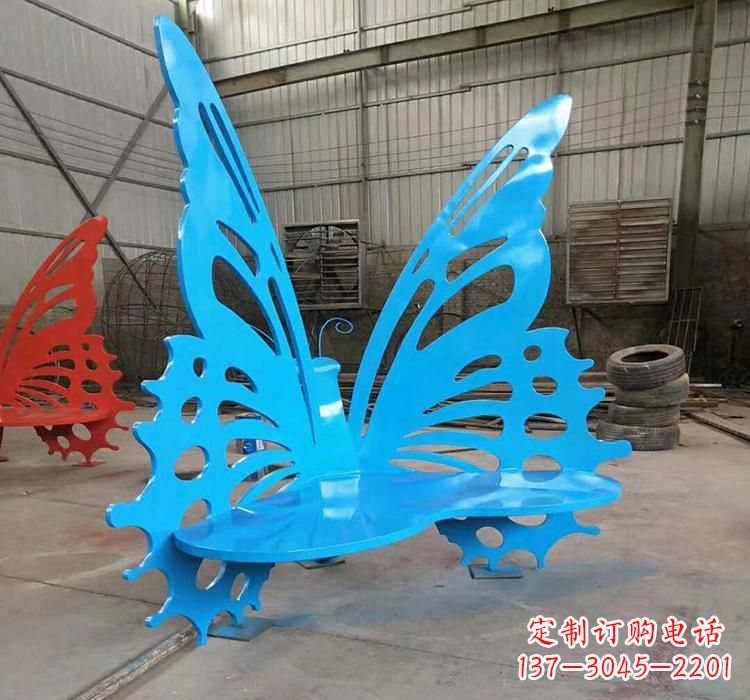 山西不锈钢蝴蝶座椅雕塑