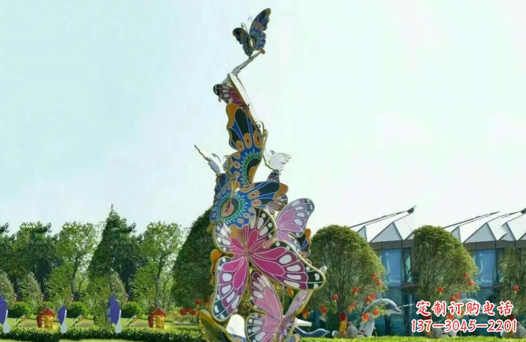 山西不锈钢蝴蝶美丽的雕塑之美
