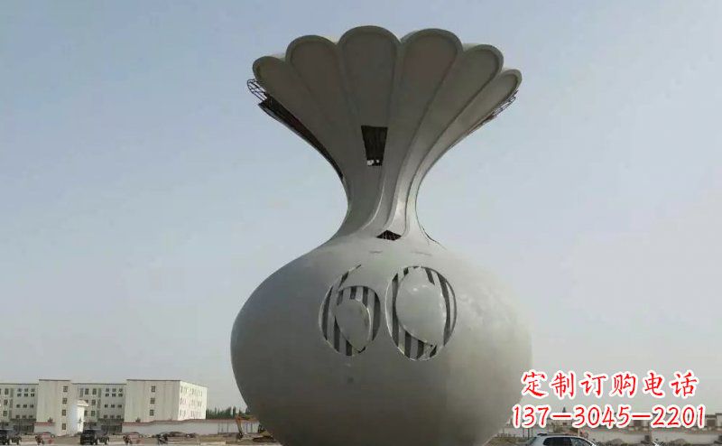 山西不锈钢花篮雕塑精美绝伦