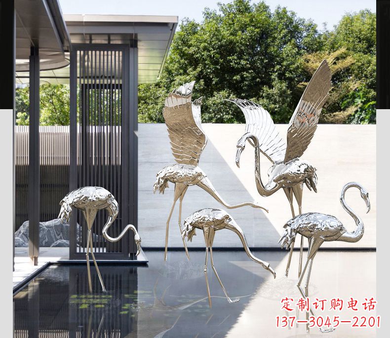 山西不锈钢火烈鸟雕塑雕刻艺术的精粹