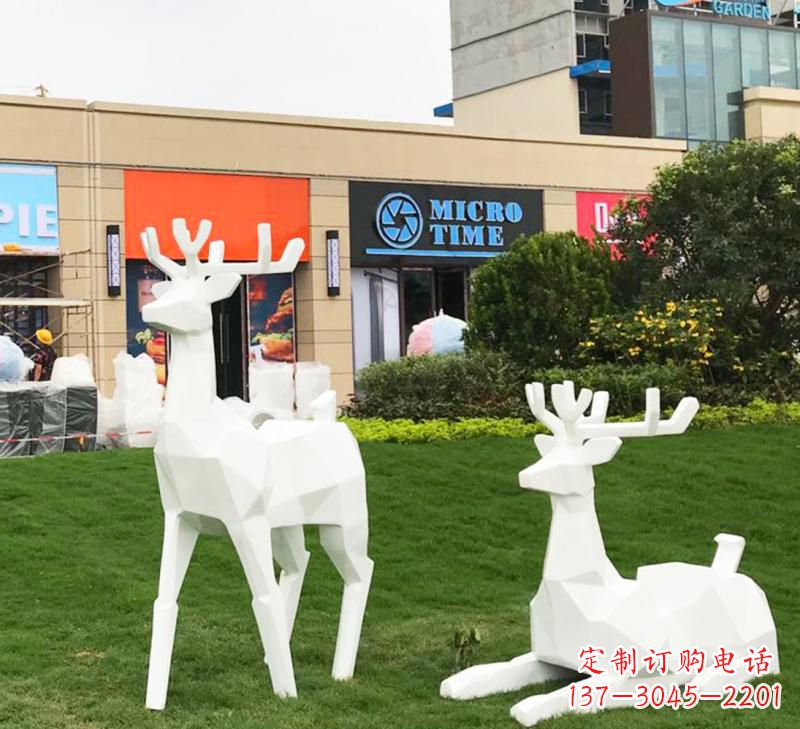 山西不锈钢小鹿雕塑艺术之美