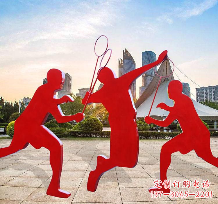 山西不锈钢羽毛球雕塑艺术与运动的完美结合