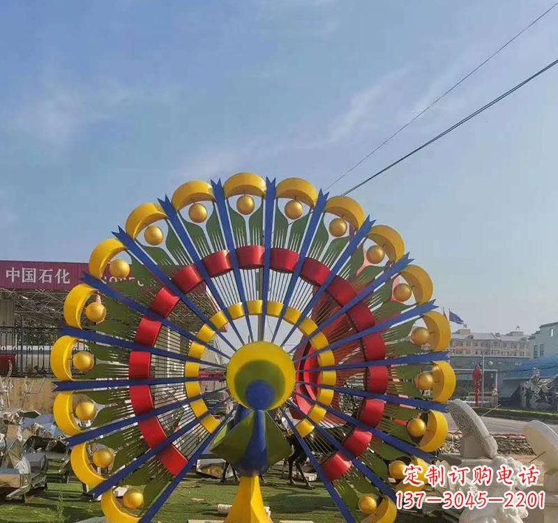 山西不锈钢孔雀雕塑艺术的精美表达