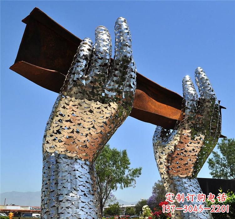 山西不锈钢拱门雕塑精美绝伦