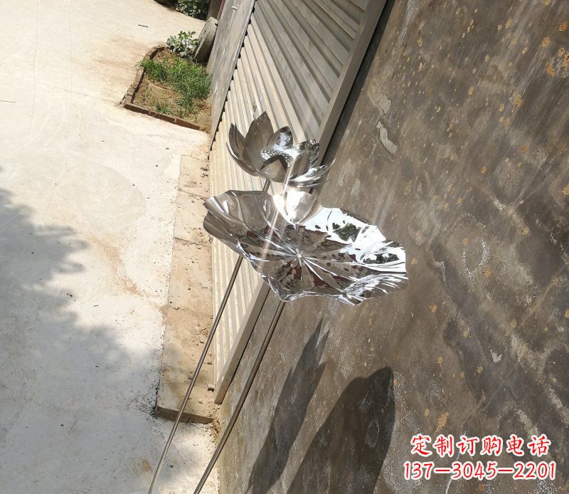 山西不锈钢荷叶雕塑精美的艺术瑰宝