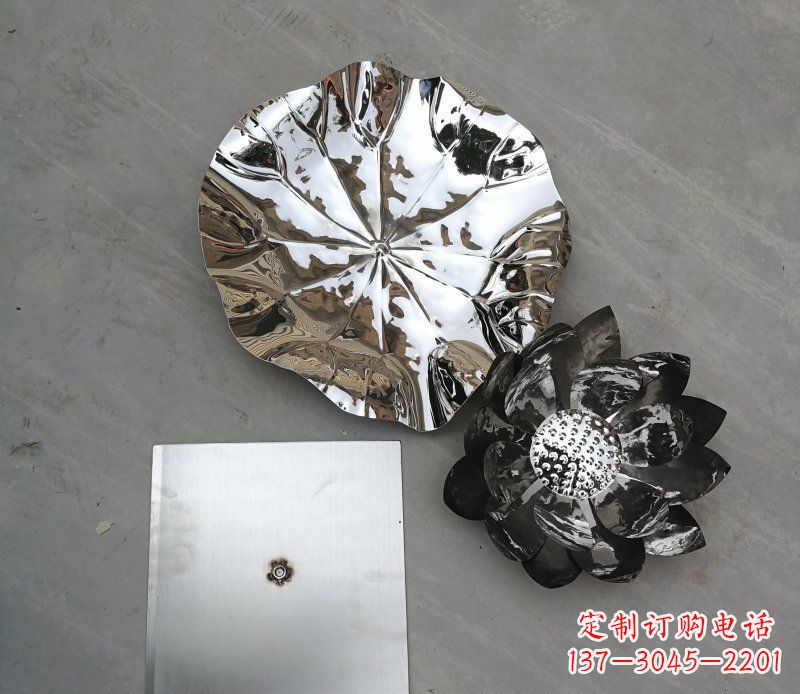 山西不锈钢荷叶公园景观雕塑